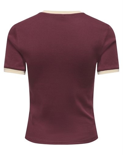 Only - ONLBina Short T-shirt - Windsor Wine